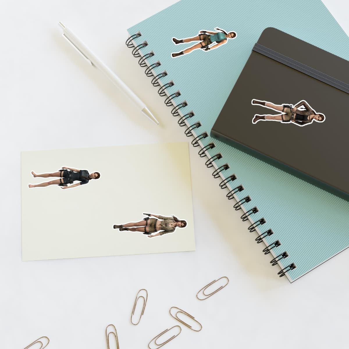 Explorer Iconic Outfits Holographic Sticker Sheet | Treasure Hunter Vinyl Decal Pack