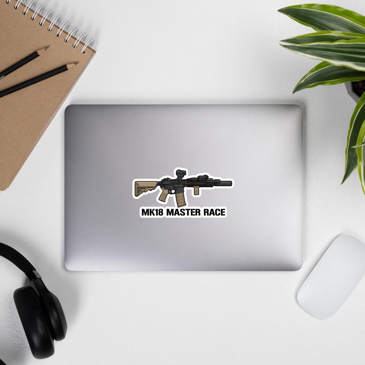 MK18 Master Race AR15 Gun Stickers