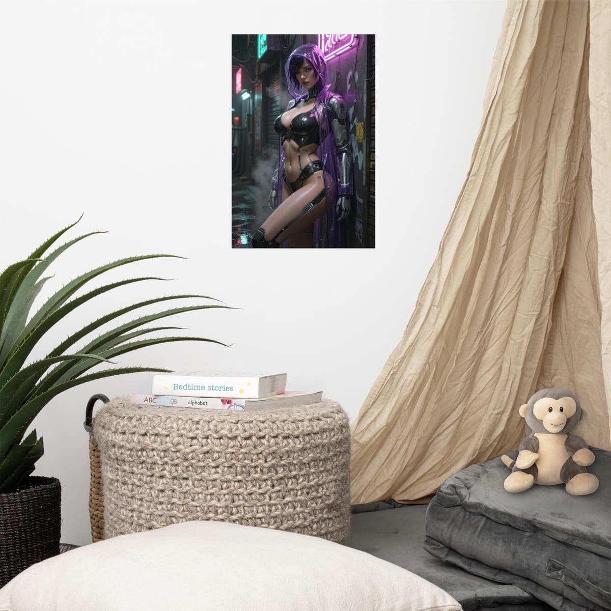 Cyberpunk Alley Poster