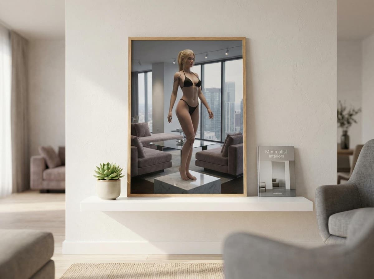 Android Living Art Poster | Sci-Fi Penthouse Display Wall Art (Matte Print)