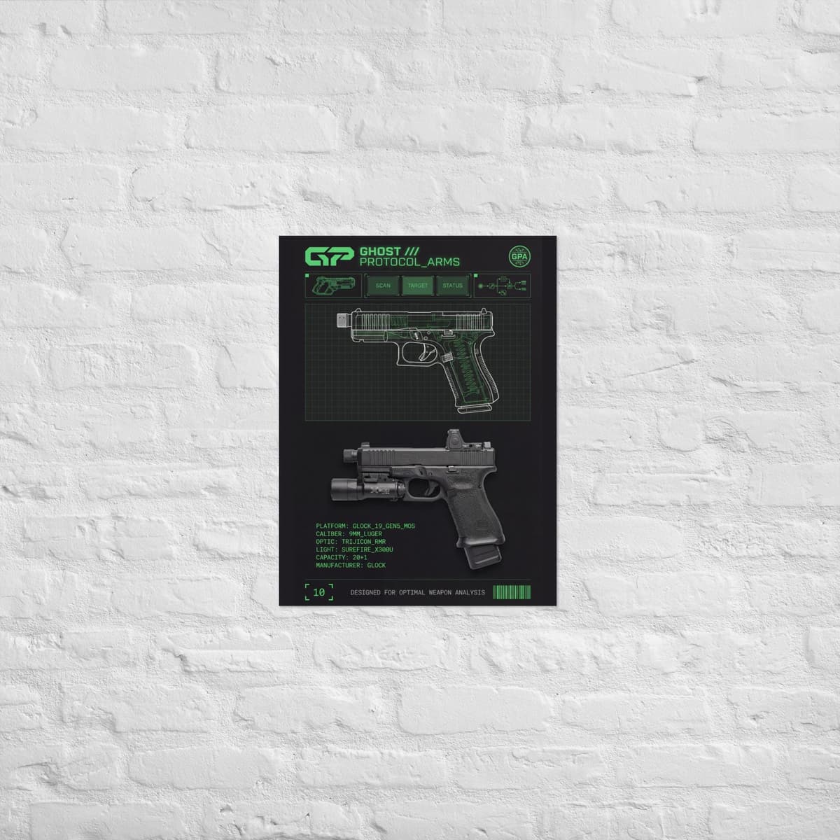 Glock Diagram Poster