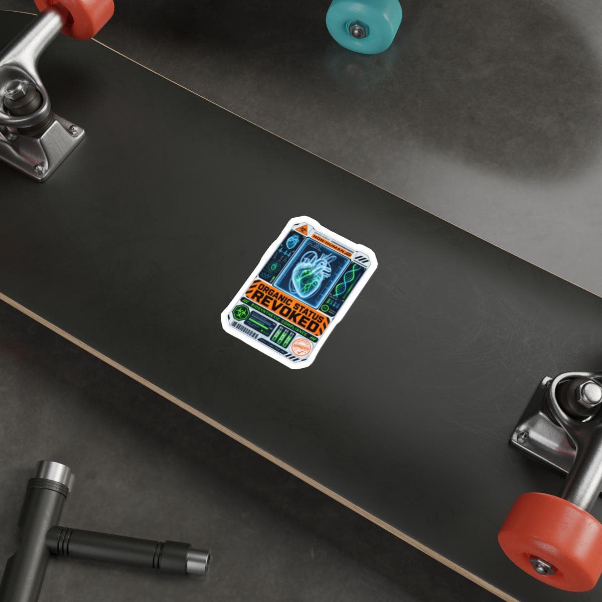 Organic Status Revoked Sticker | Corporate Biotech Vinyl Decal