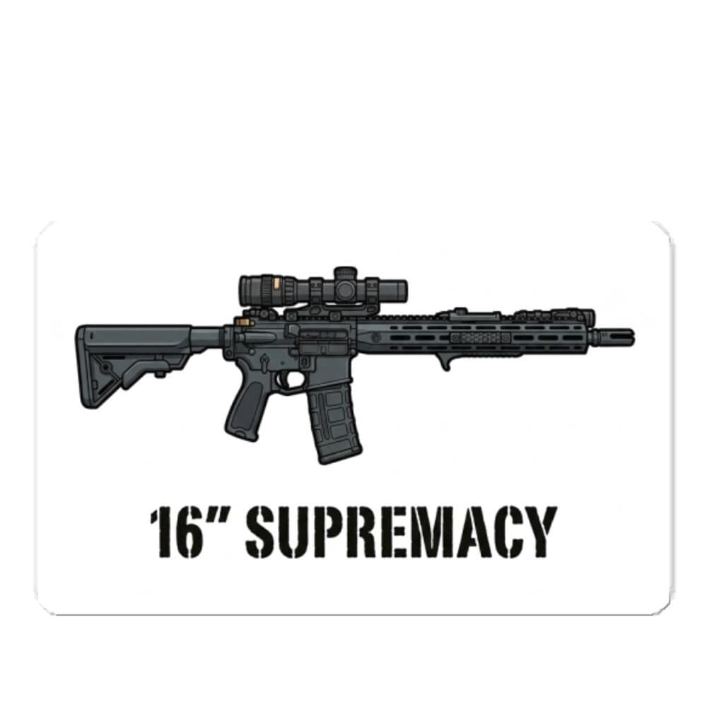 16" Supremacy AR15 Gun Sticker