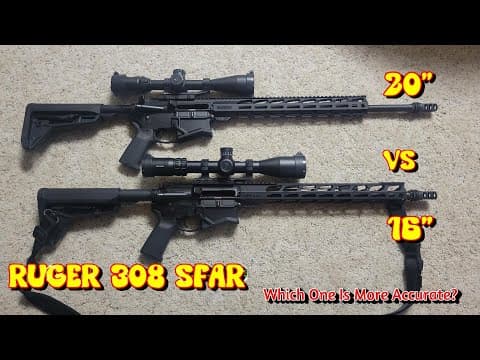 20" Ruger 308 SFAR VS 16" Ruger 308 SFAR: Accuracy