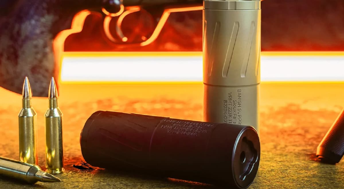 BANISH VRMT 223K Ti: 4.7-Inch Titanium Truck-Gun Suppressor