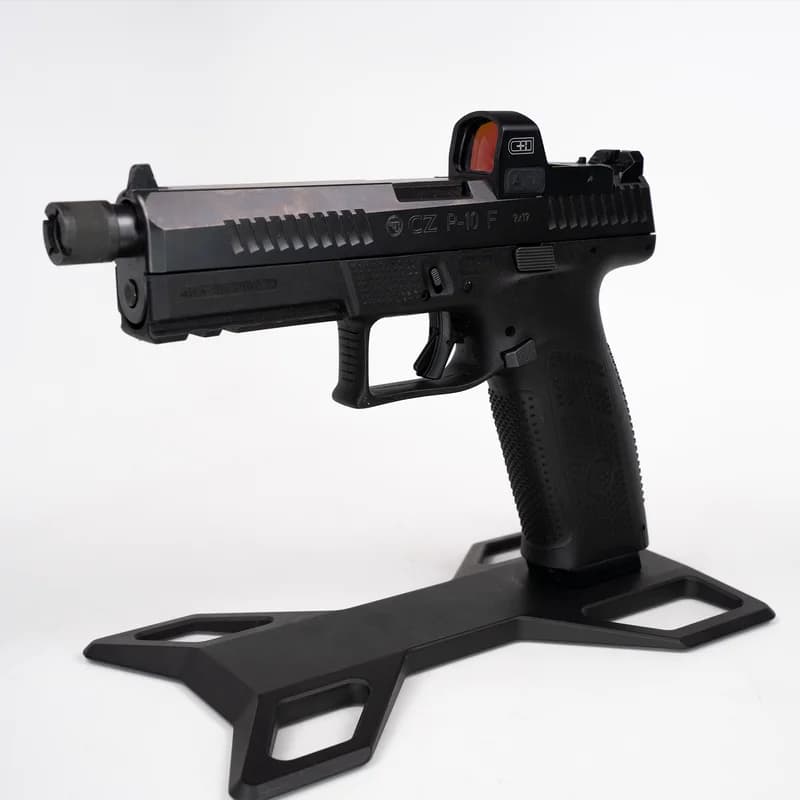 CZ P-10 C Optics-Ready pistol in Flat Dark Earth finish, side profile product shot