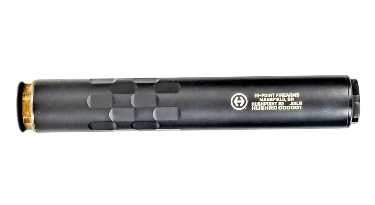 Hi-Point Hush-Point Multi-Caliber Suppressor: 7-Inch Flow-Through Can Covers Everything from .17 HMR to .30-06
