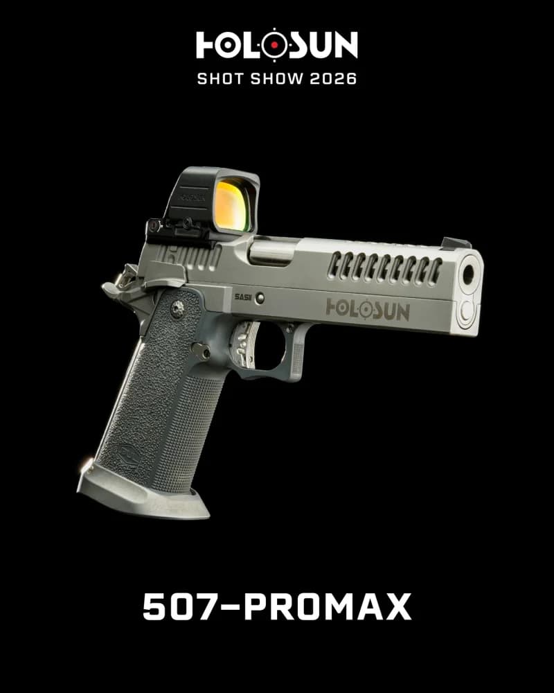 Holosun 507-PROMAX competition optic with oversized window and sunshade