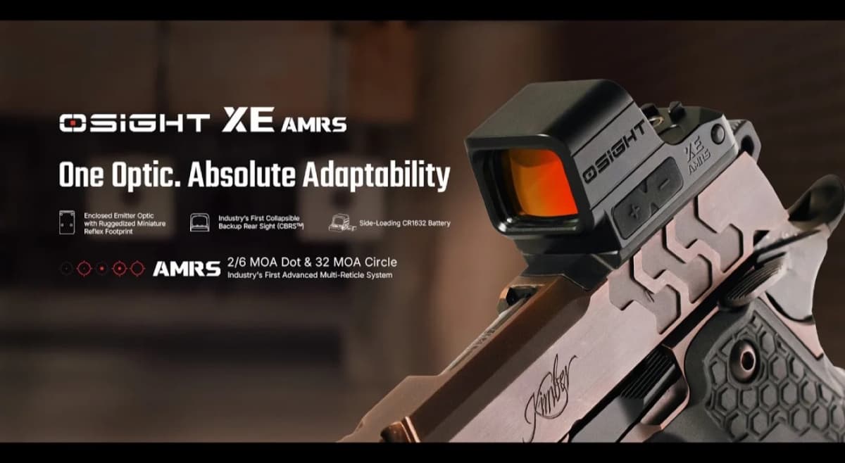 Osight XE AMRS and SE 6 MOA: New Enclosed Pistol Red Dots