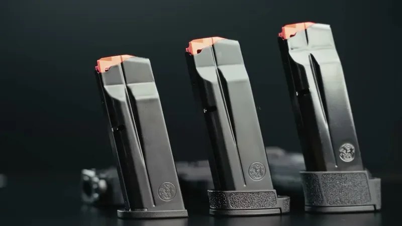 Smith & Wesson Equalizer Carry Comp three included magazines: 10, 13, and 15 round