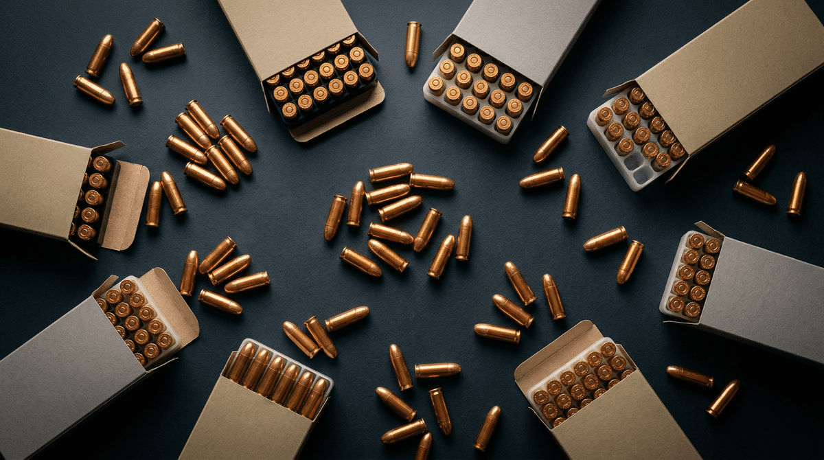 Best 9mm Range Ammo 2026: Top 9 FMJ Training Loads Ranked (Blazer Brass, Federal AE, S&B, PMC) header image