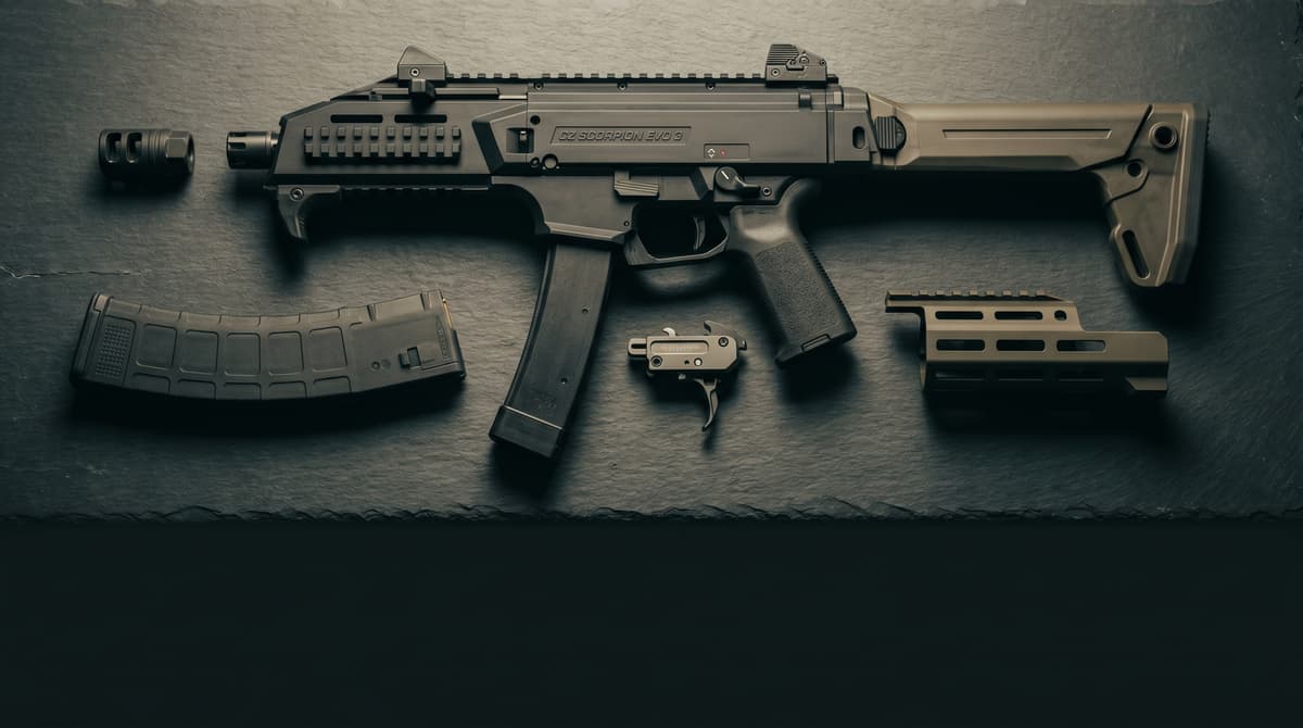 CZ Scorpion Upgrades 2026: Best Parts for EVO 3 and 3+ Ranked (Magpul, HBI, Strike Industries, Timney) header image