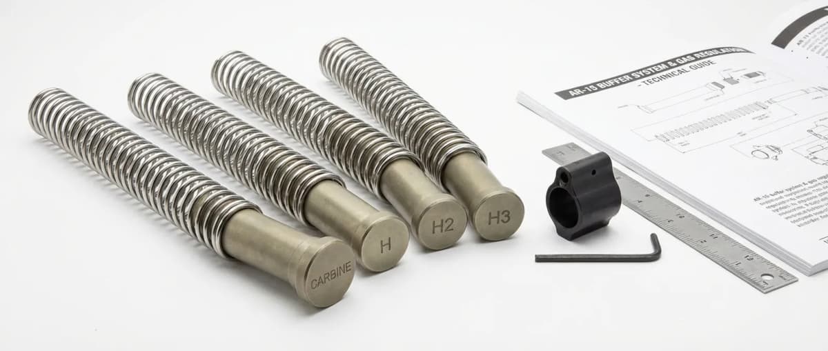 AR-15 Buffer Weight Chart: H1, H2, H3 & Gas Block Tuning header image