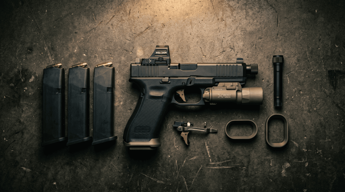 Best Glock 17 Upgrades 2026: Triggers, Barrels, Slides & Optics Ranked header image