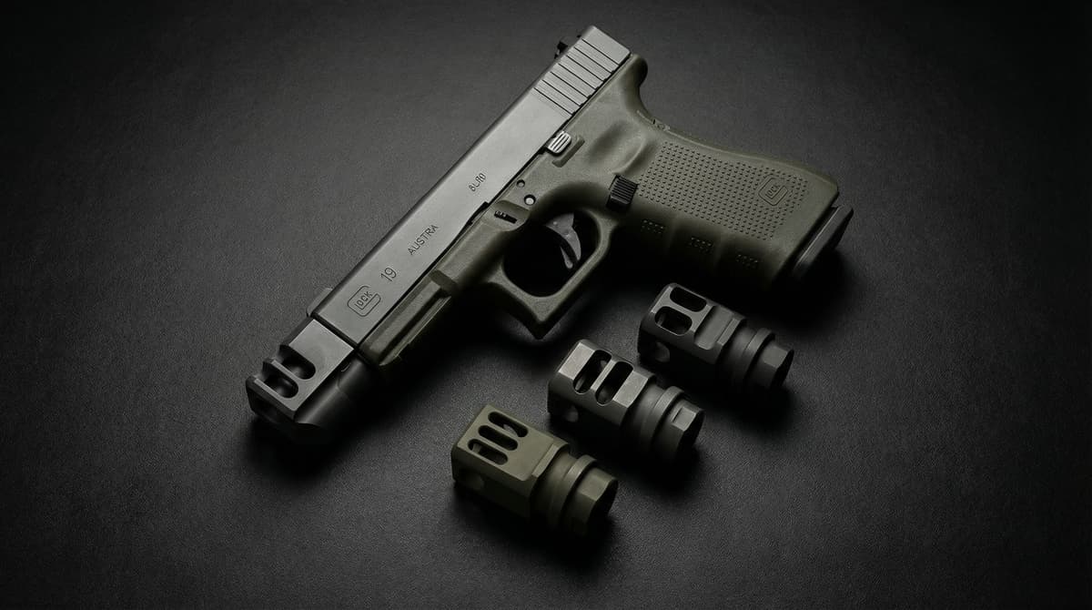 Best Glock 19 Compensators 2026: Stand-Alone Comps & Barrel+Comp Systems Ranked header image