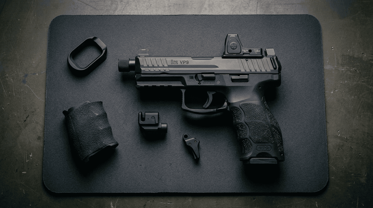 Best HK VP9 Upgrades 2026: Triggers, Optics, Sights & Accessories Ranked (VP9A1, VP9 OR, Match OR) header image