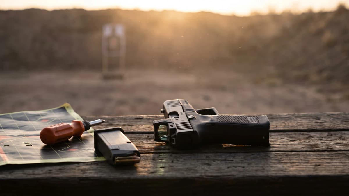 How to Zero a Pistol Red Dot: 10 vs 25 Yards header image