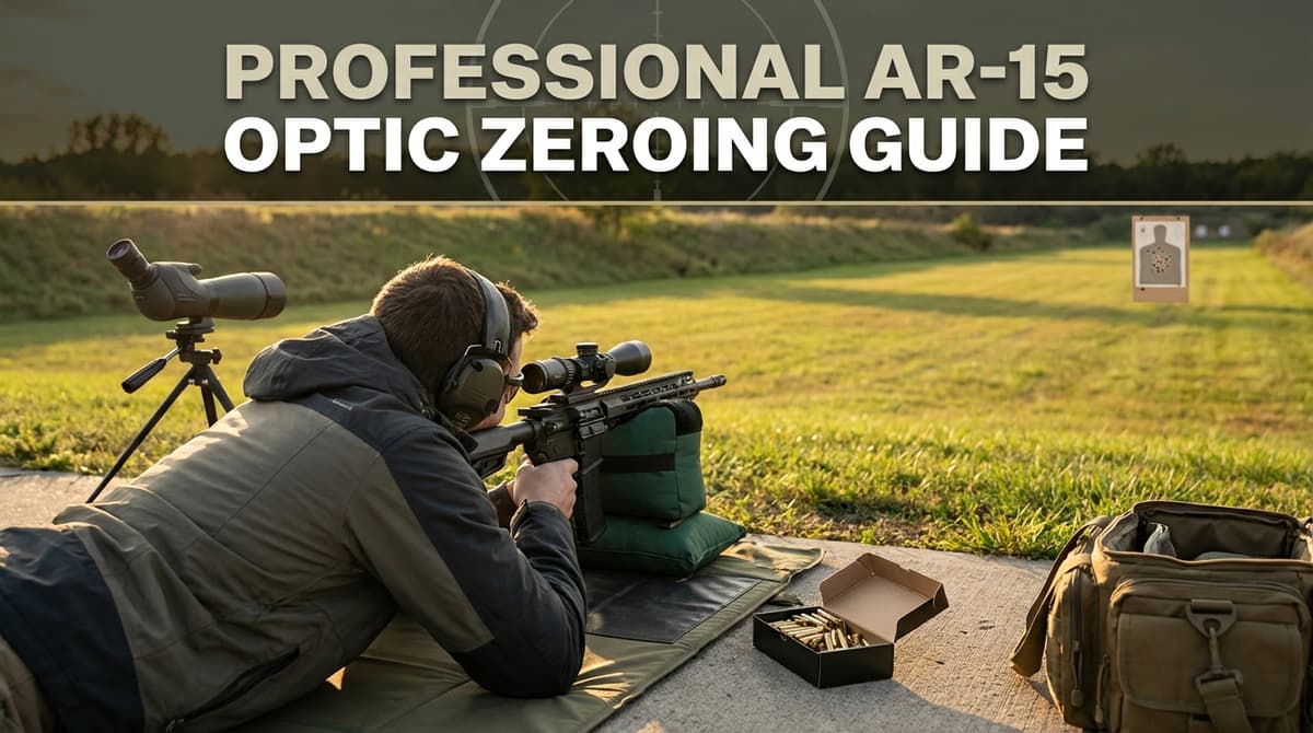How to Zero AR-15 Optics 2026: 50/200 Zero Chart, Printable Targets & Clicks Calculator
