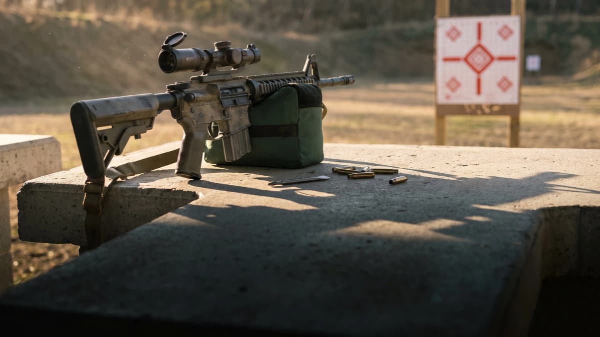 How to Zero AR-15 Optics 2026: 50/200 Zero Chart, Printable Targets & Clicks Calculator