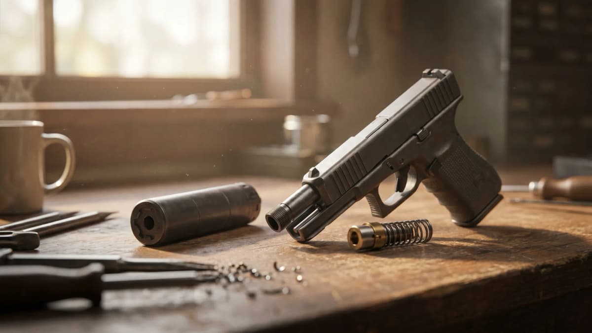 Pistol Suppressor Setup 2026: Boosters, Pistons & Tilting Barrels header image