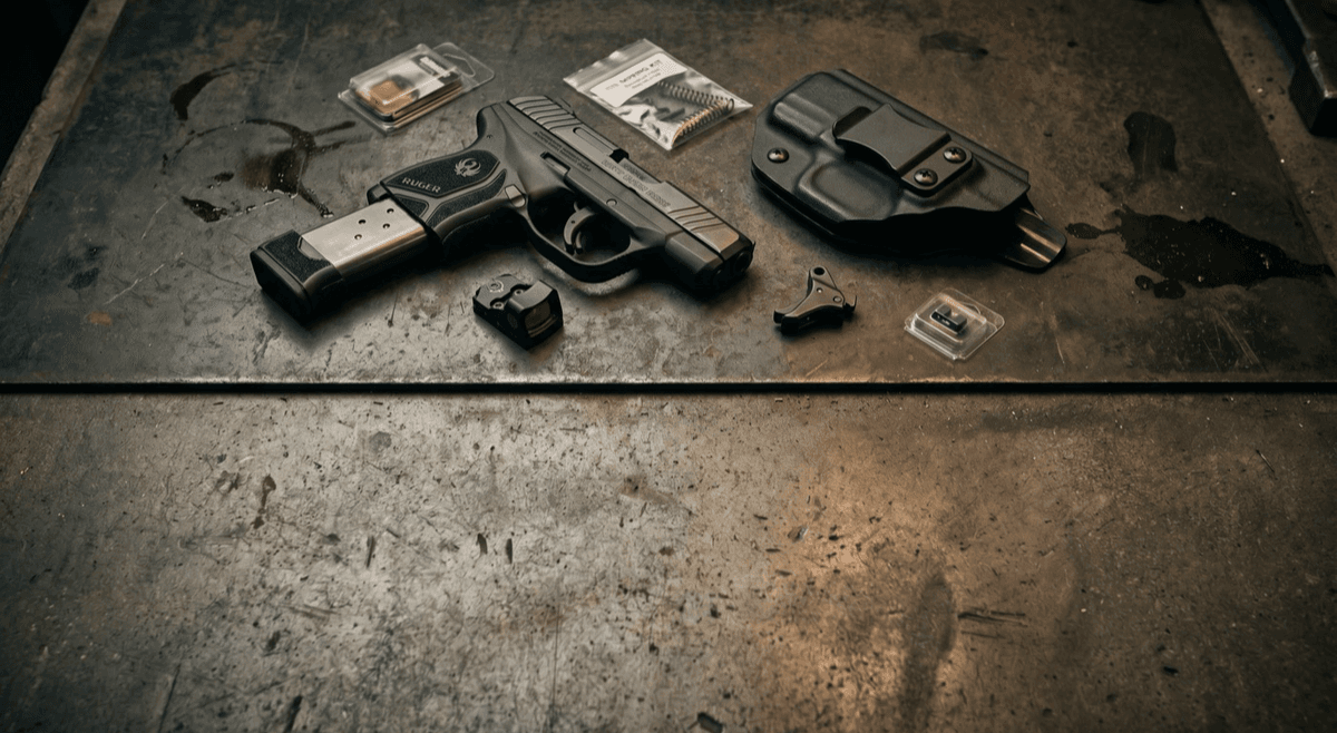 Best Ruger LCP MAX Upgrades 2026: Sights, Triggers, Magazines & Holsters Ranked (Galloway, XS, Pearce, Tulster)