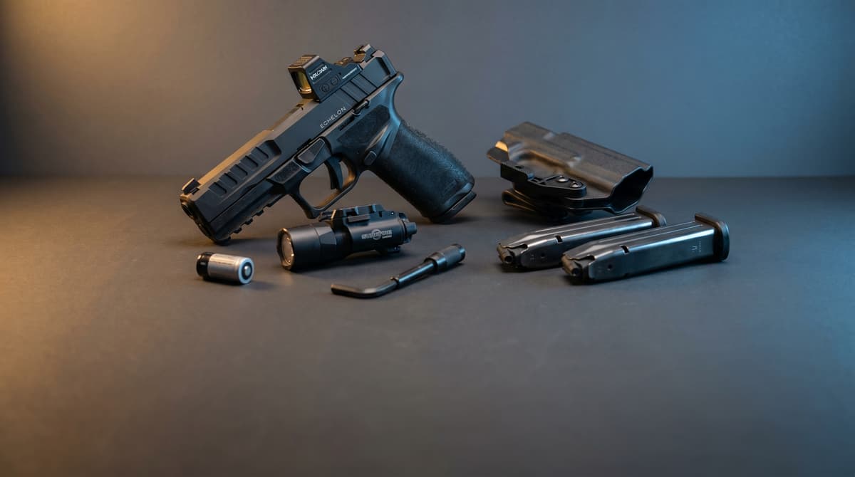 Best Springfield Echelon Upgrades 2026: Optics, Lights, Holsters & Accessories Ranked (Holosun, SureFire, Safariland) header image