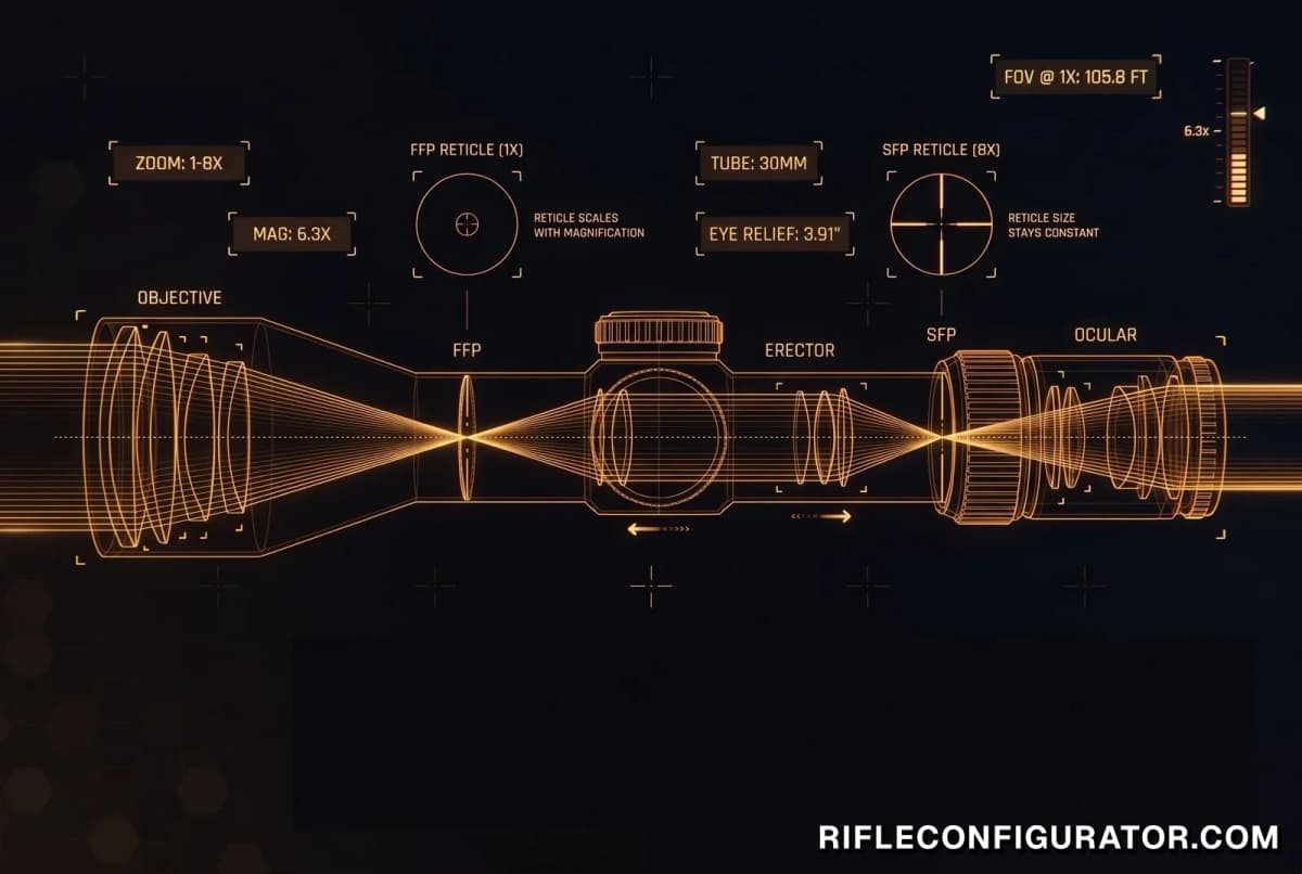 How a Scope Works: FFP vs SFP illustration