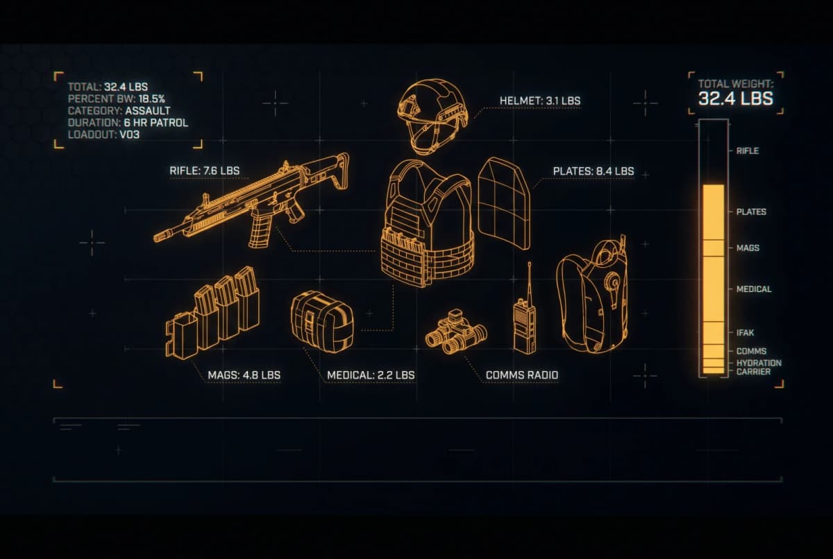 Loadout Weight Calculator illustration