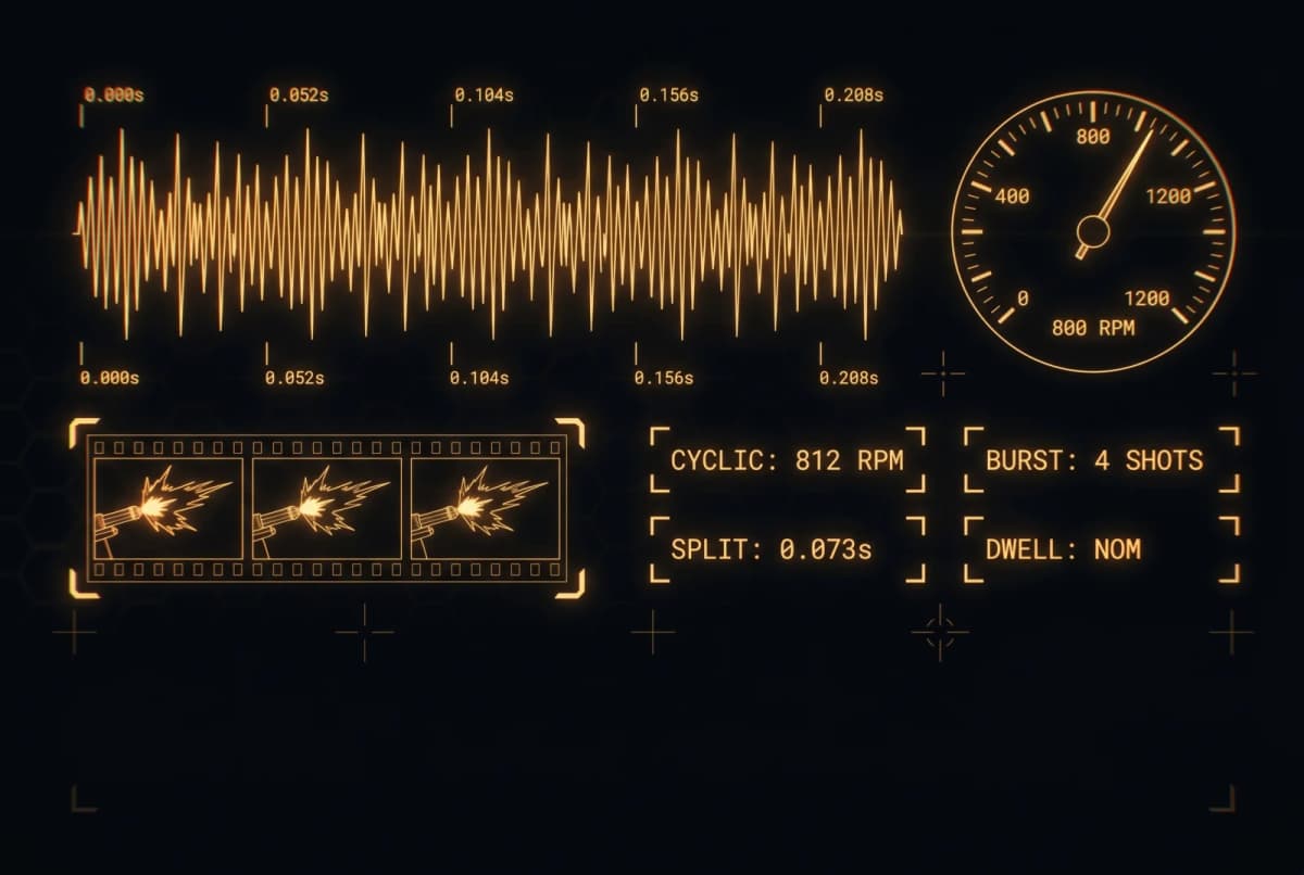 Rate of Fire Video Overlay illustration