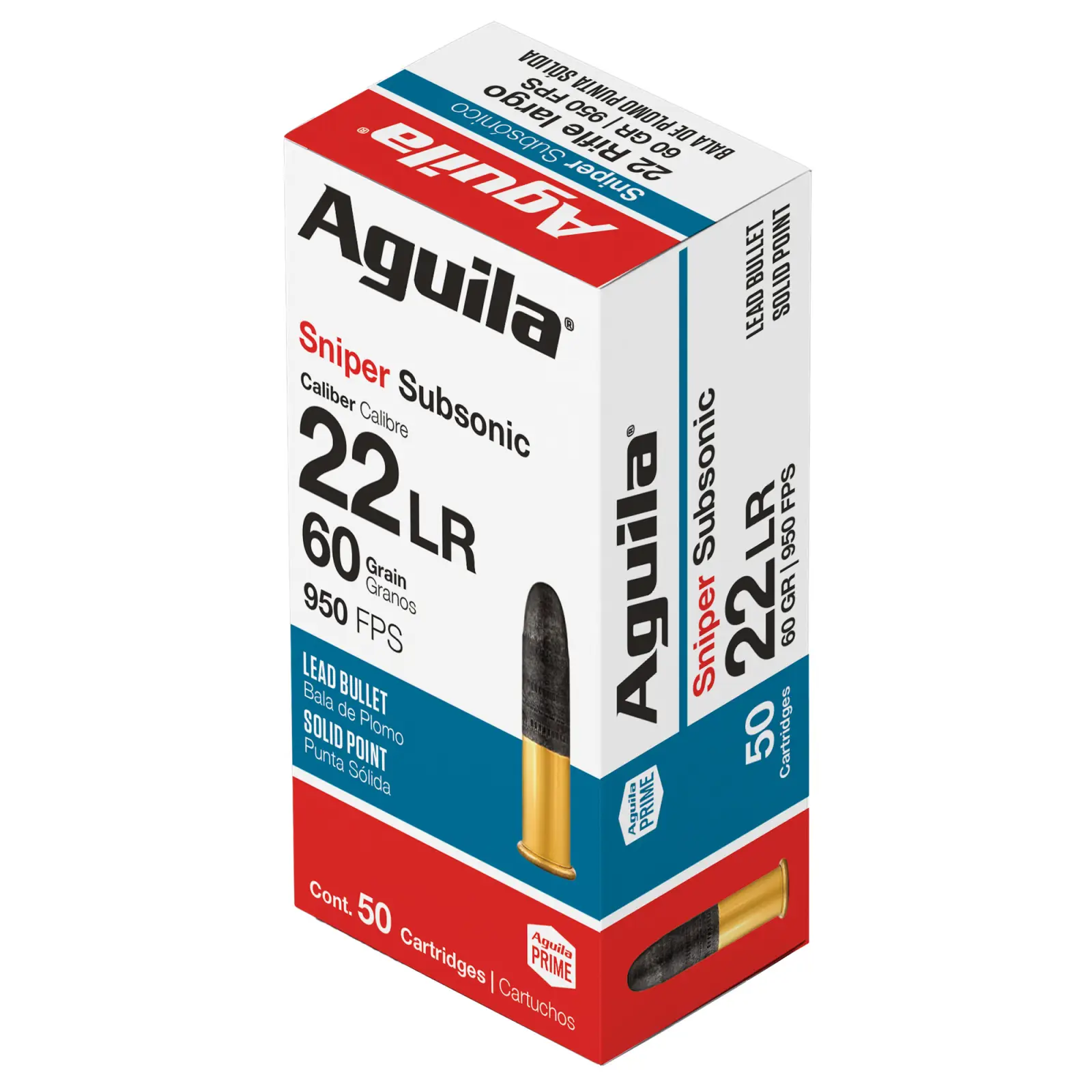 Aguila Sniper Subsonic SSS .22 LR 60gr LRN