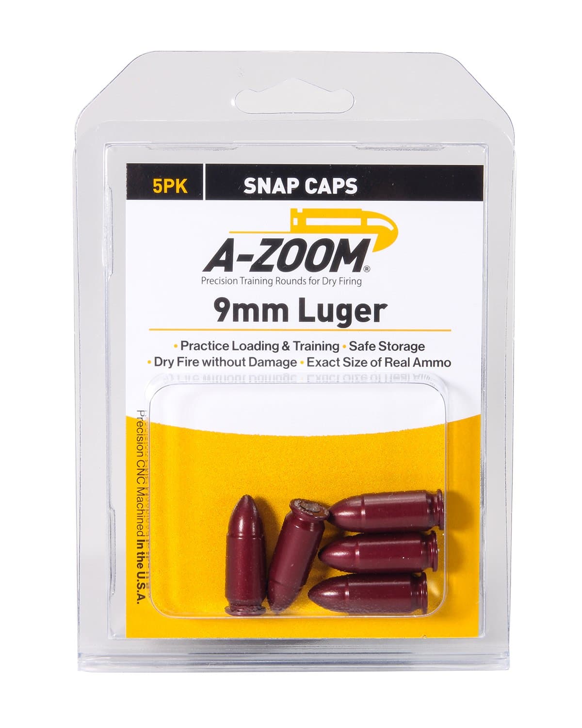 A-Zoom 9mm Luger Precision Snap Caps (5-Pack) product image