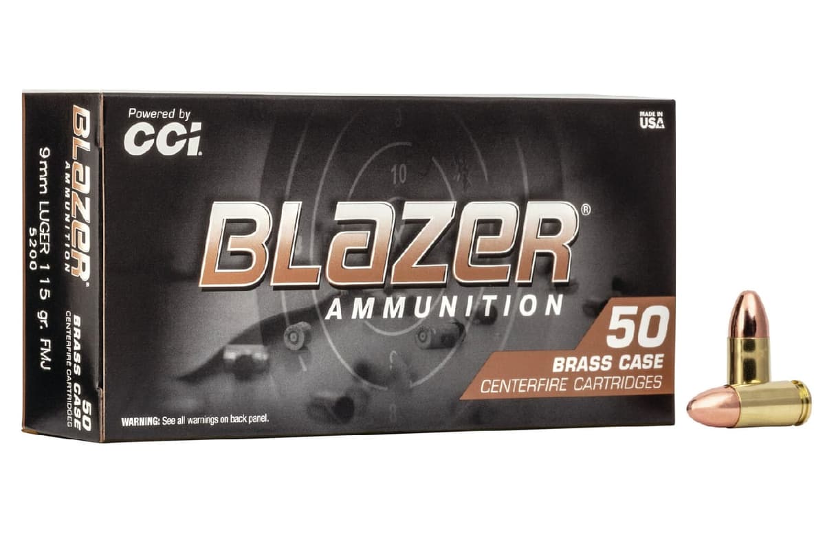 CCI Blazer Brass 9mm 115gr FMJ