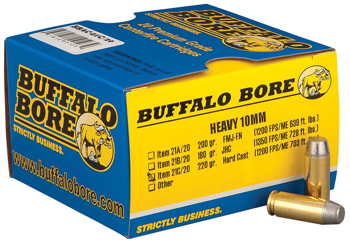 Buffalo Bore Outdoorsman 10mm 220gr Hard Cast
