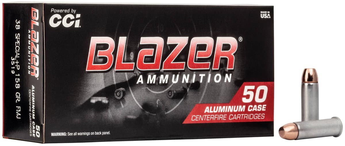 CCI Blazer Aluminum 38 Special +P 158gr FMJ