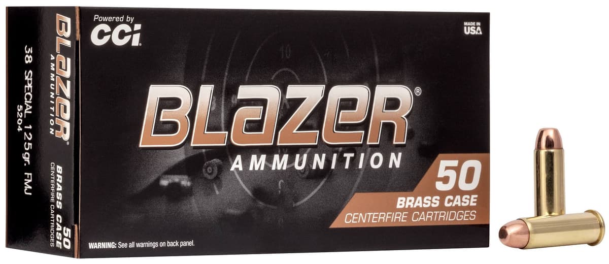 CCI Blazer Brass 38 Special 125gr FMJ