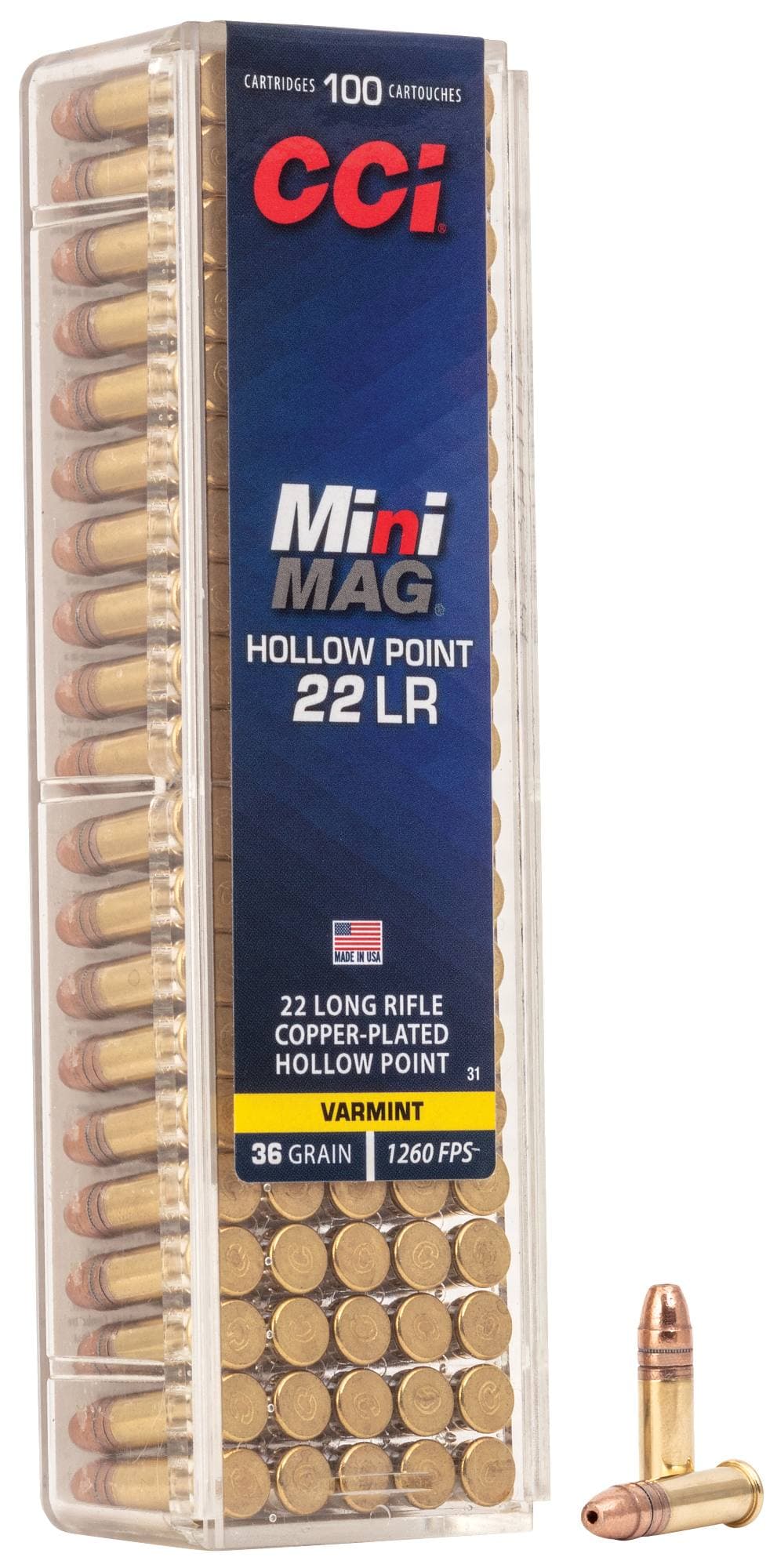 CCI Mini-Mag .22 LR 36gr CPHP