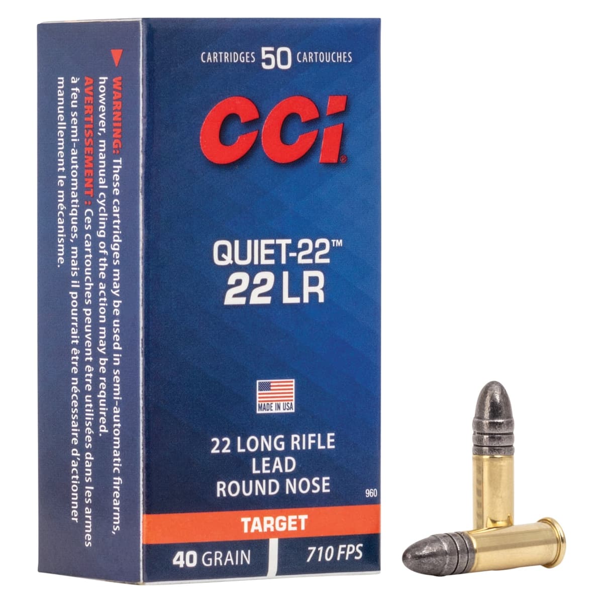 CCI Quiet-22 .22 LR 40gr LRN