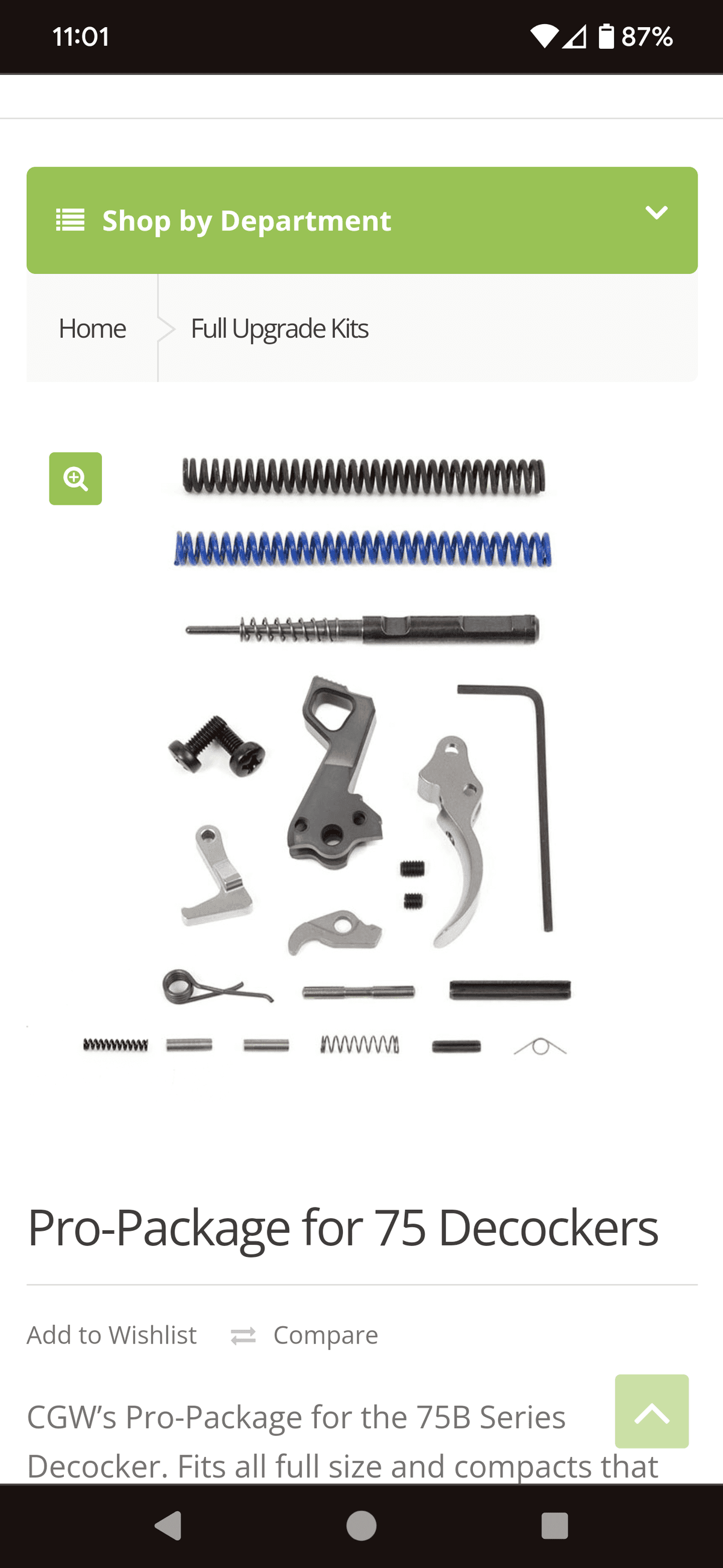 Cajun Gun Works Pro-Package for CZ 75 Decockers