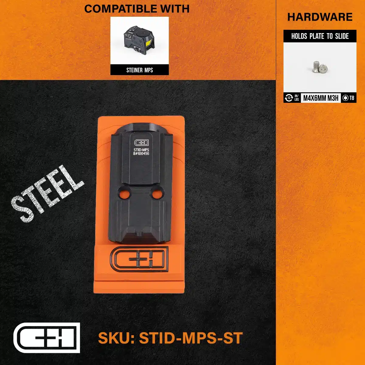 C&H Precision Staccato DUO Steiner MPS Steel Plate