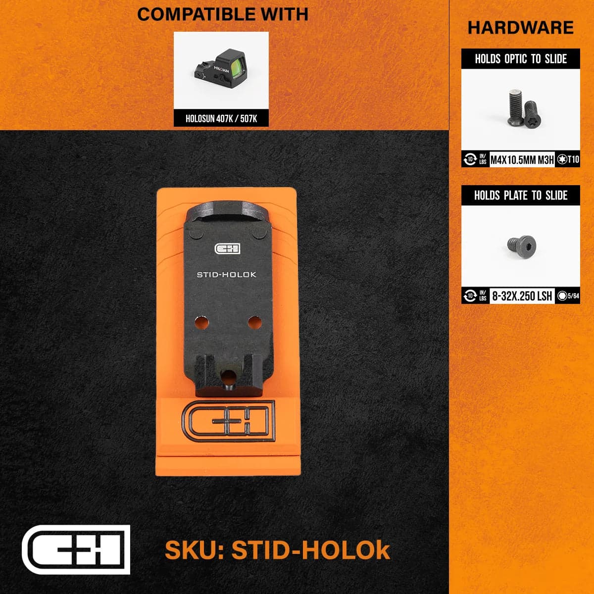 C&H Precision Staccato HD HOST RMSc / Holosun K Plate