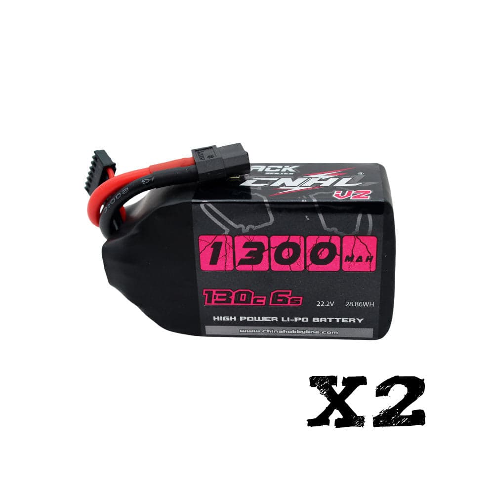 CNHL Black Series 1300mAh 6S 130C LiPo (2-Pack)