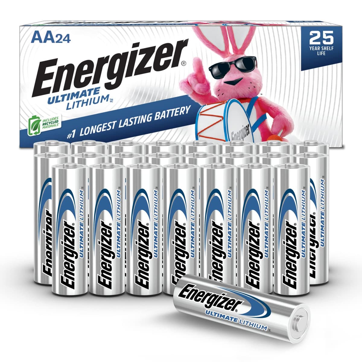 Energizer Ultimate Lithium AA Batteries (24-Pack)