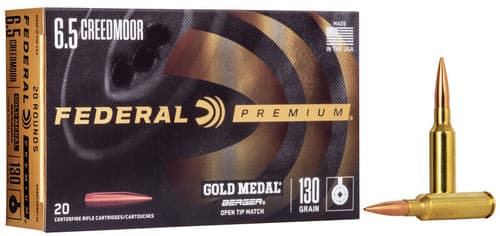 Federal Gold Medal 130gr Berger Hybrid OTM 6.5 Creedmoor