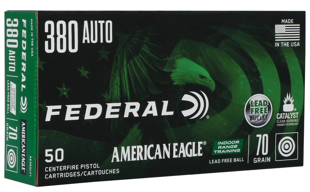 Federal American Eagle IRT Lead Free 380 Auto 70gr
