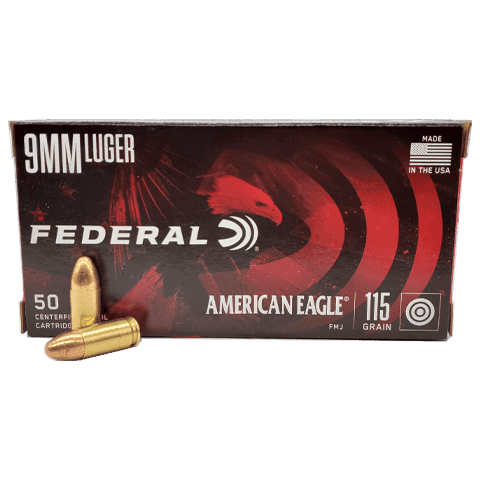 Federal American Eagle 9mm 115gr FMJ