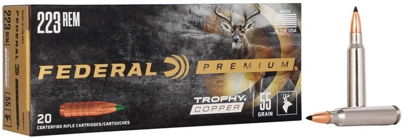 Federal Trophy Copper .223 Rem 55gr