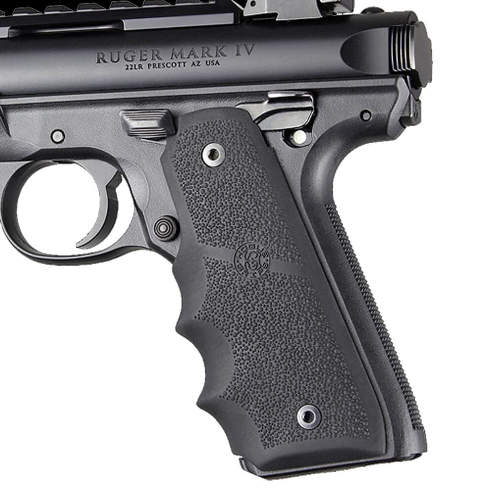 Hogue OverMolded Rubber Grip with Finger Grooves (Ruger Mark IV 22/45)