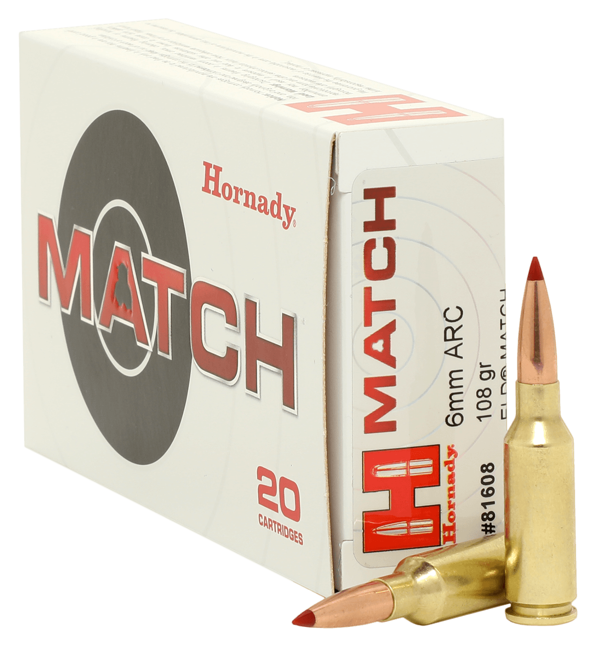 Hornady Match 108gr ELD Match 6mm ARC