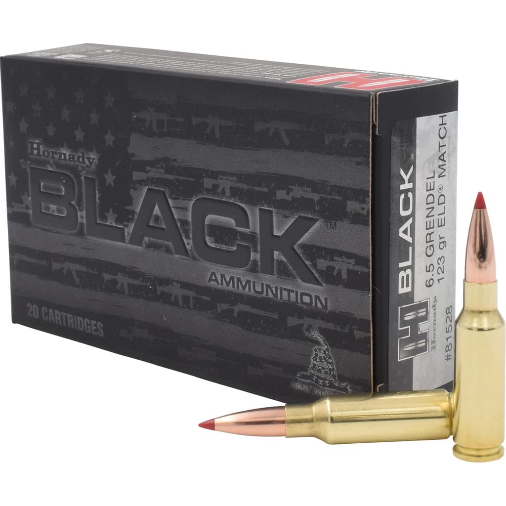 Hornady BLACK 123gr ELD Match 6.5 Grendel