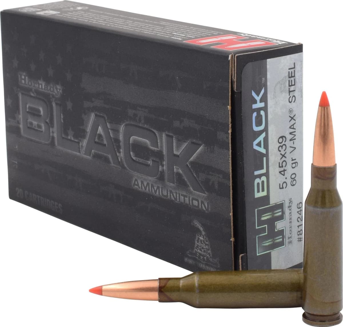 Hornady BLACK 60gr V-MAX 5.45x39